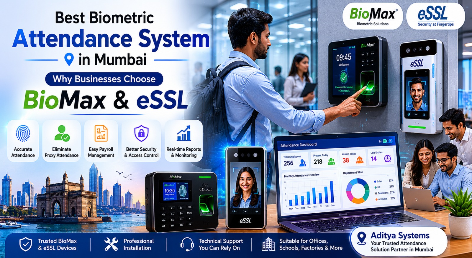 Best Biometric Attendance System in Mumbai: Why Businesses Choose BioMax & eSSL