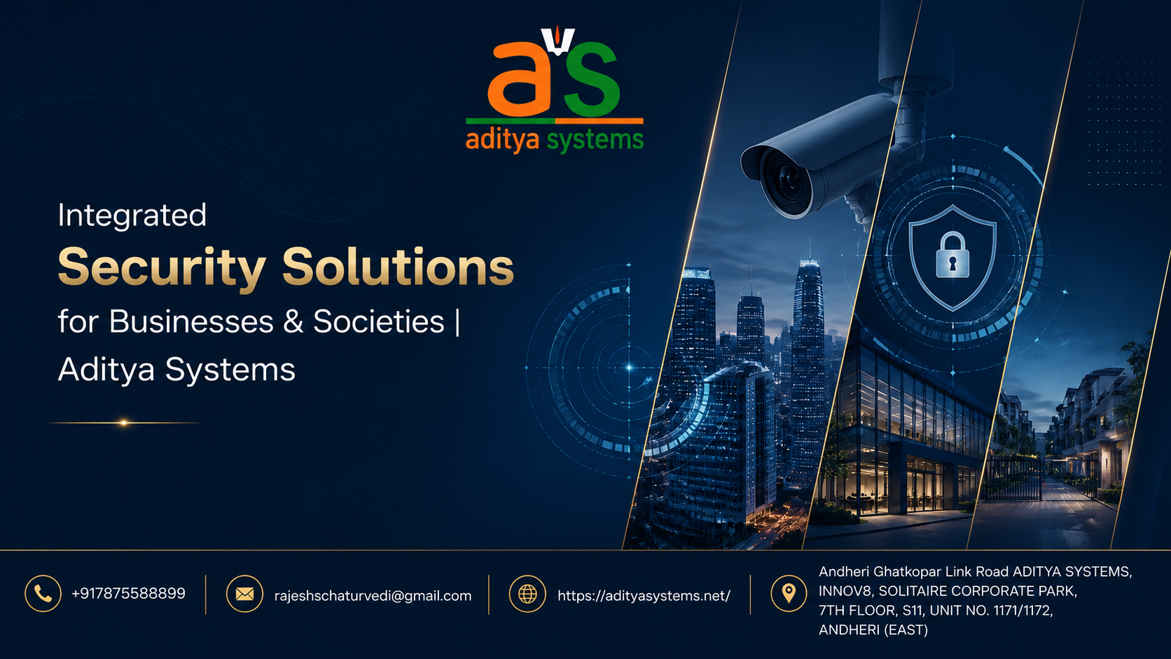 Integrated Security Solutions for Businesses & Societies | Aditya Systems