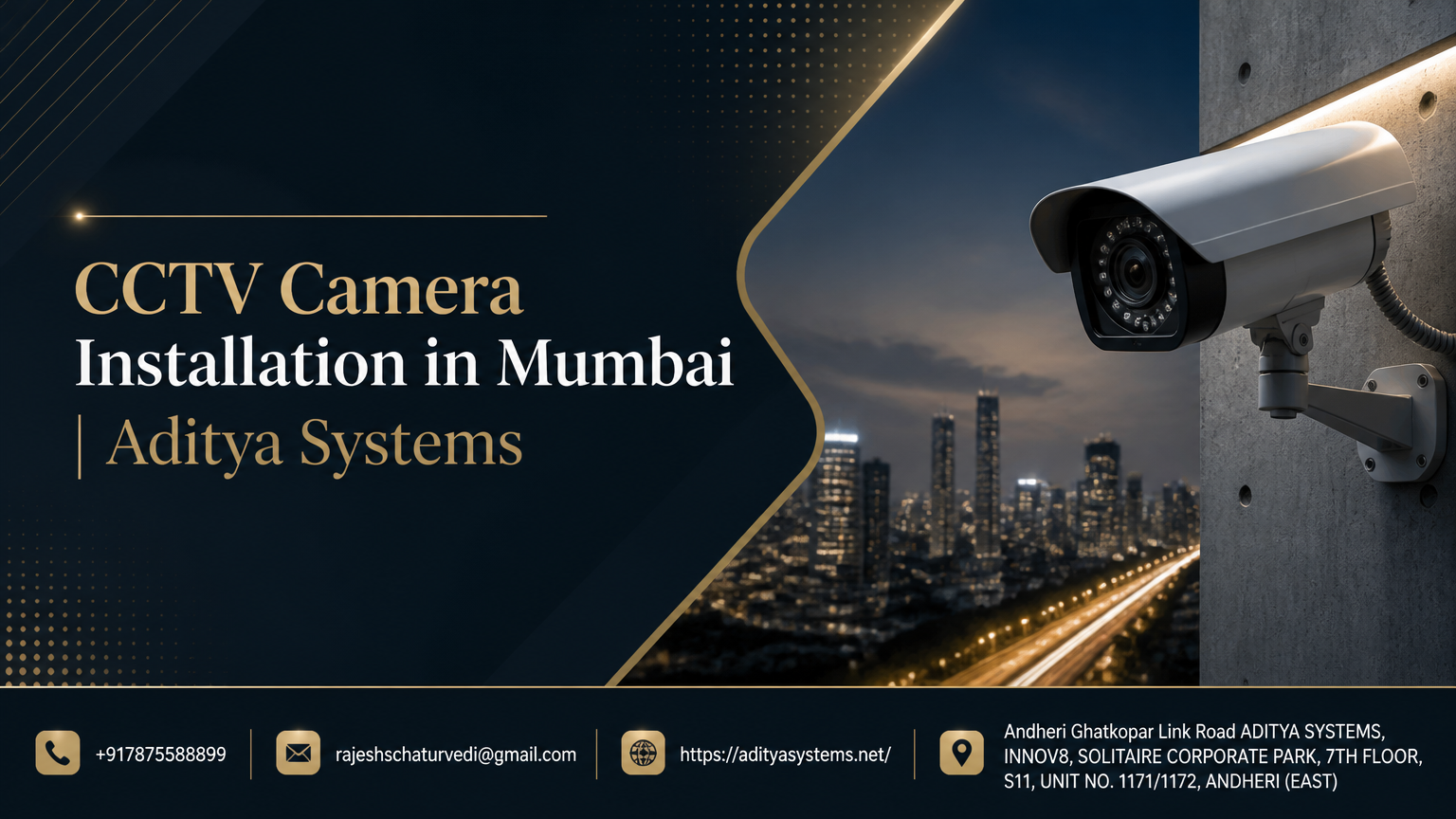 CCTV Camera Installation in Mumbai | Aditya Systems