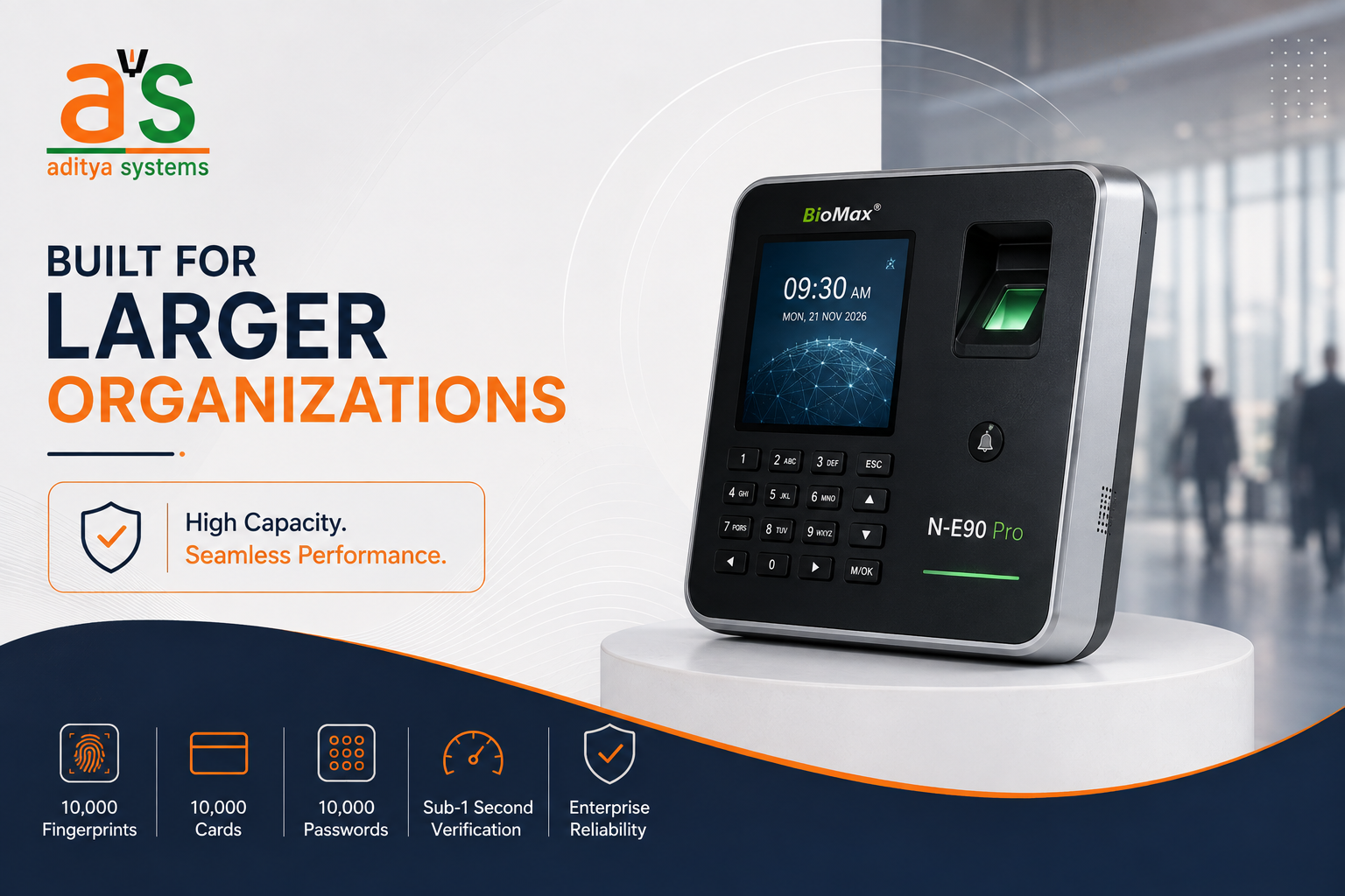 When Your Business Outgrows Standard Biometric Devices: The N-E90 Pro