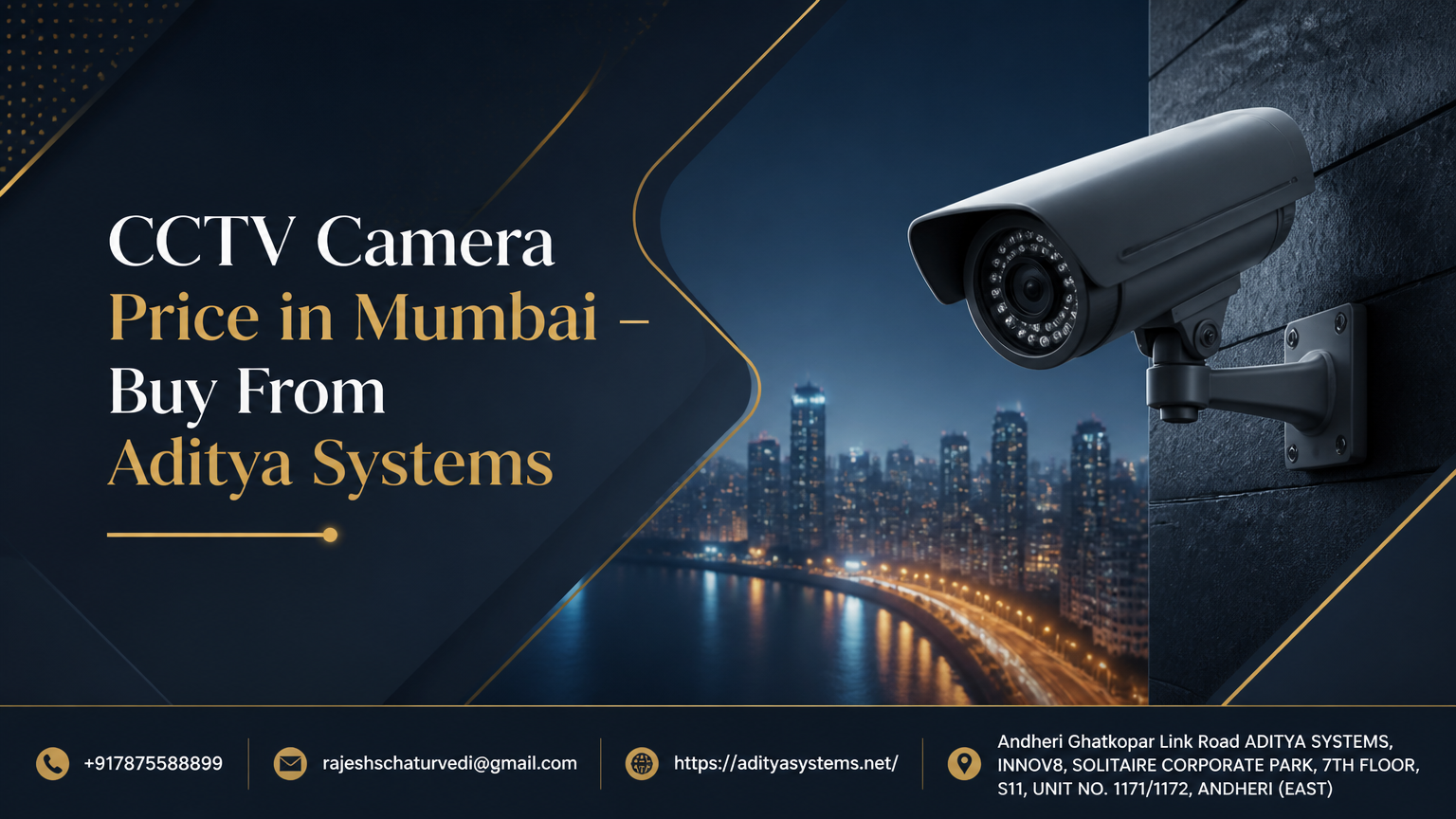 CCTV Camera Price in Mumbai – Buy From Aditya Systems