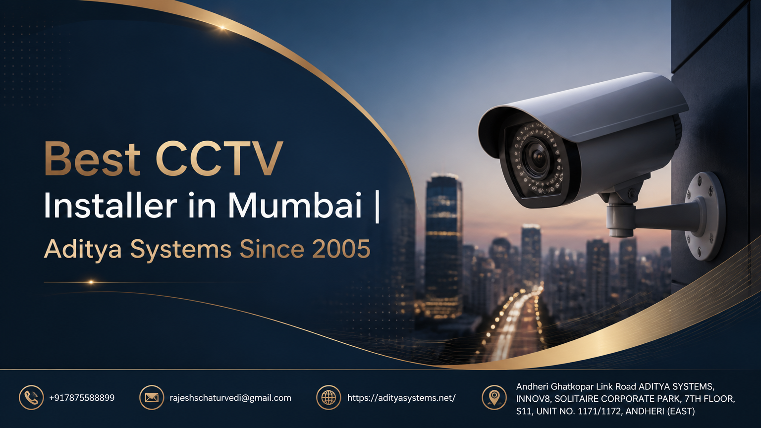 Best CCTV Installer in Mumbai | Aditya Systems Since 2005